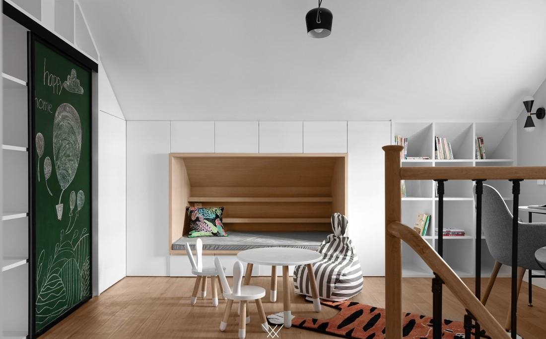 湖南老房翻新 | 色彩斑斓的亲子空间-50