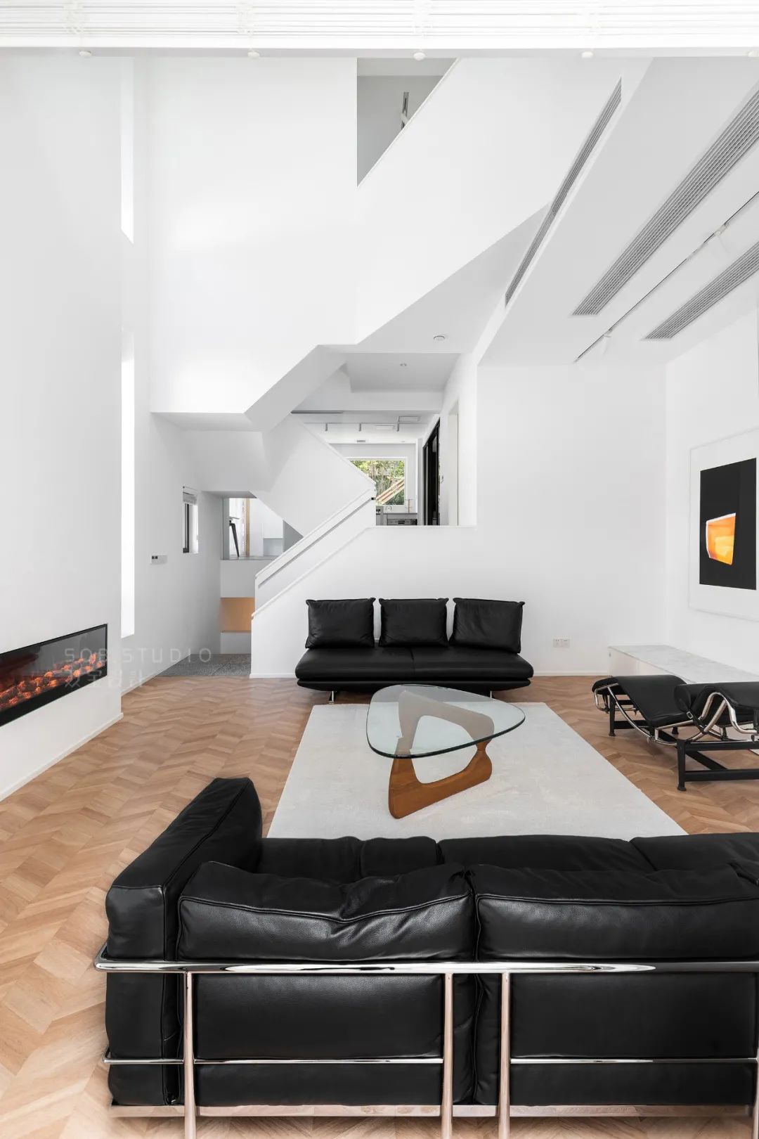 包豪斯极简主义,双宝设计打造 300㎡白色空间-15