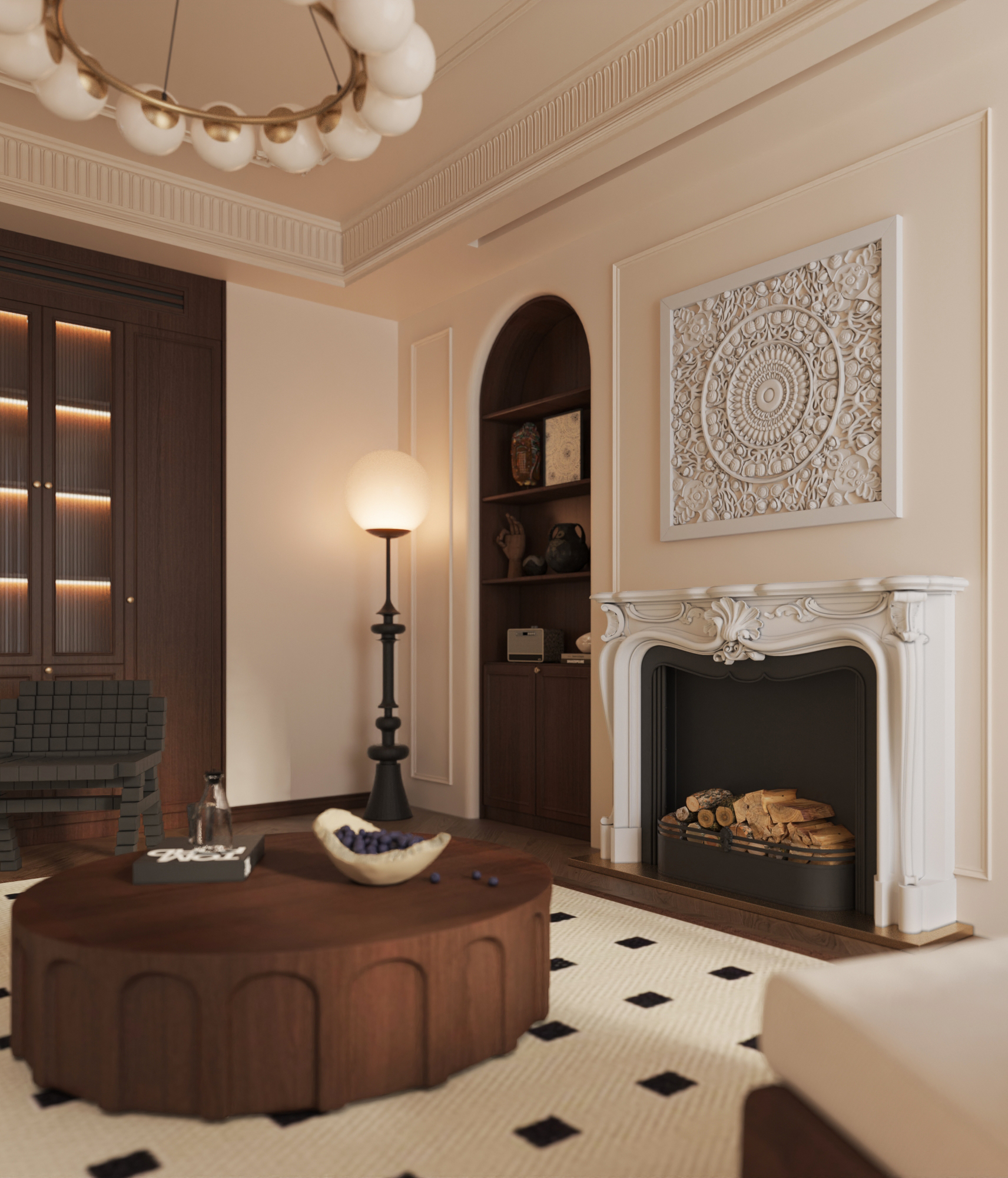 武汉-城投-瀚城璞岸 法式中古风别墅设计-2