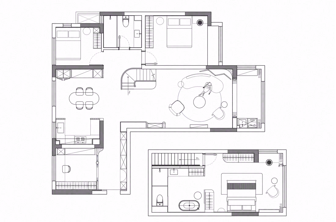 法式中国风之家「繁祉」丨中国芜湖丨研己设计-56