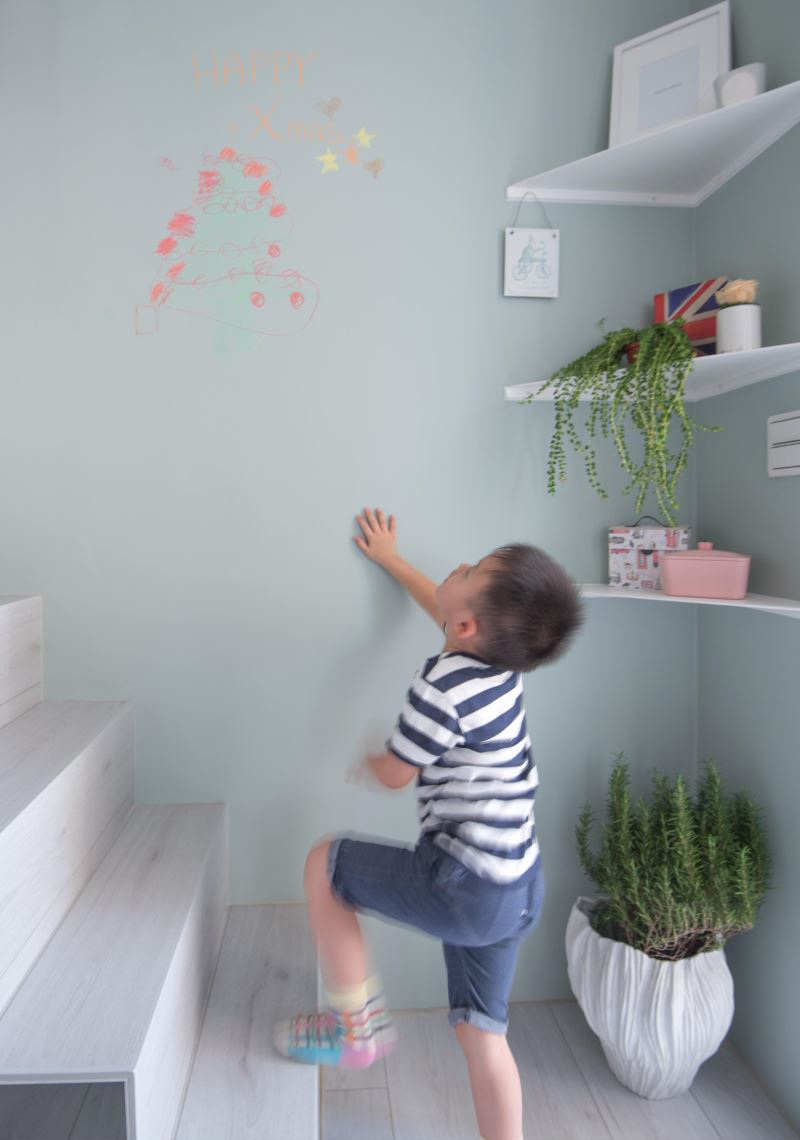 50㎡北欧风小户型楼中楼  晟角制作设计-17