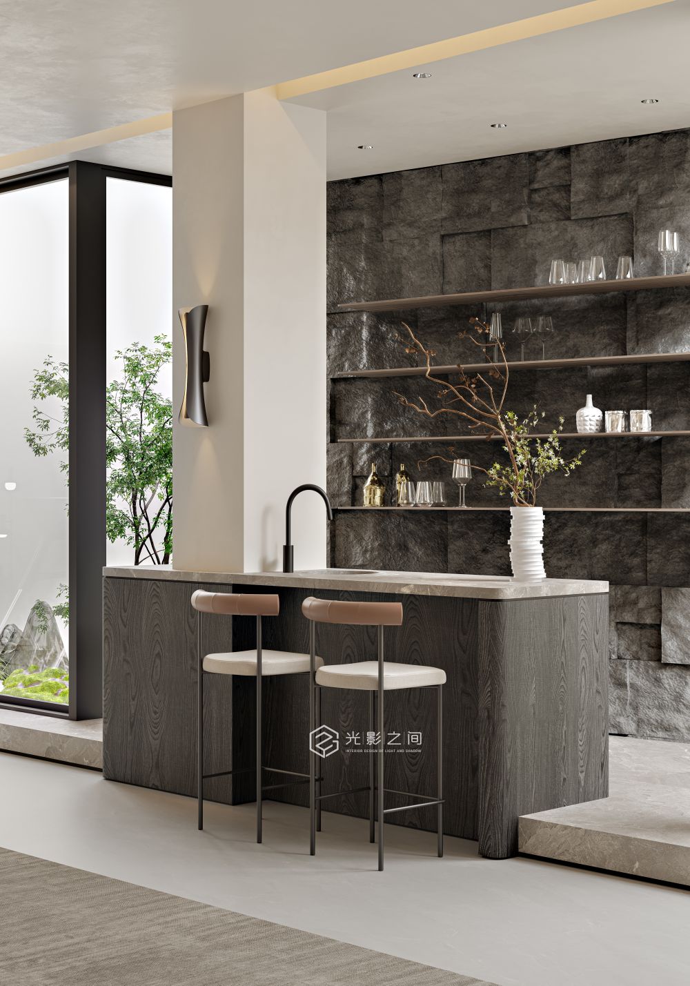 效果图|别墅里的空间设计表现-2