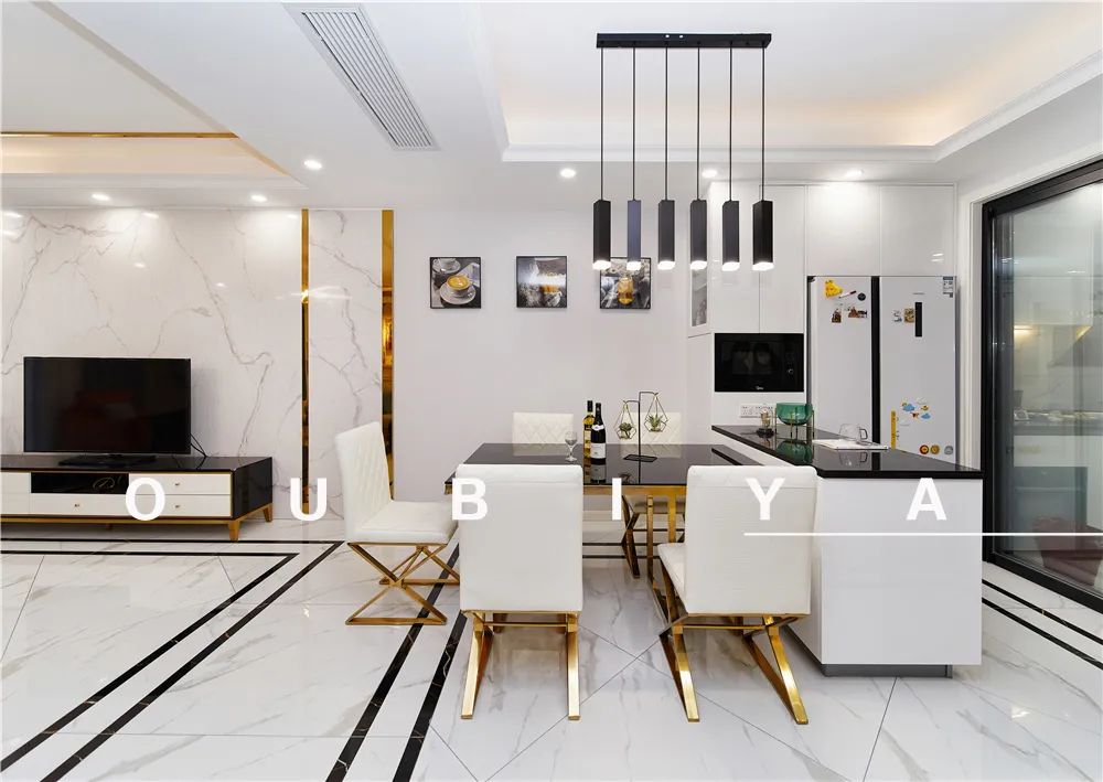 现代轻奢四居室家居设计丨中国上海丨欧碧雅空间设计-24