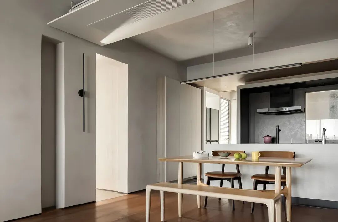 成都128㎡三居侘寂风装修：15万全包，重塑家庭互动与舒适-18