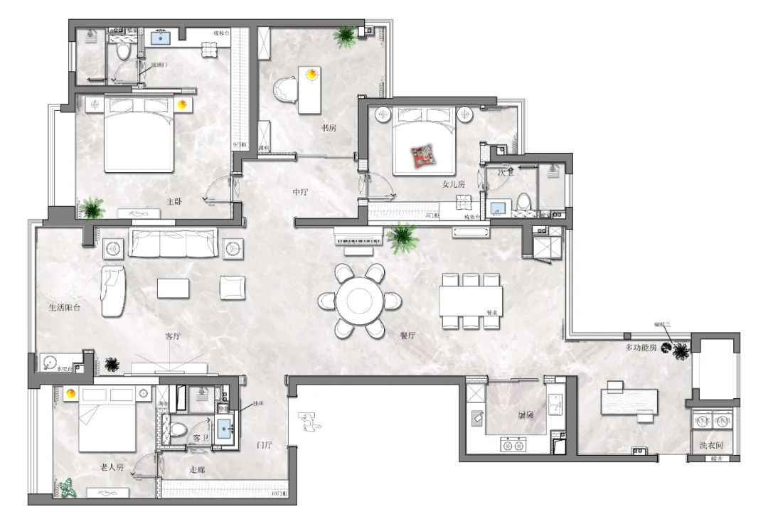 御宾府美式平层丨王海东-16