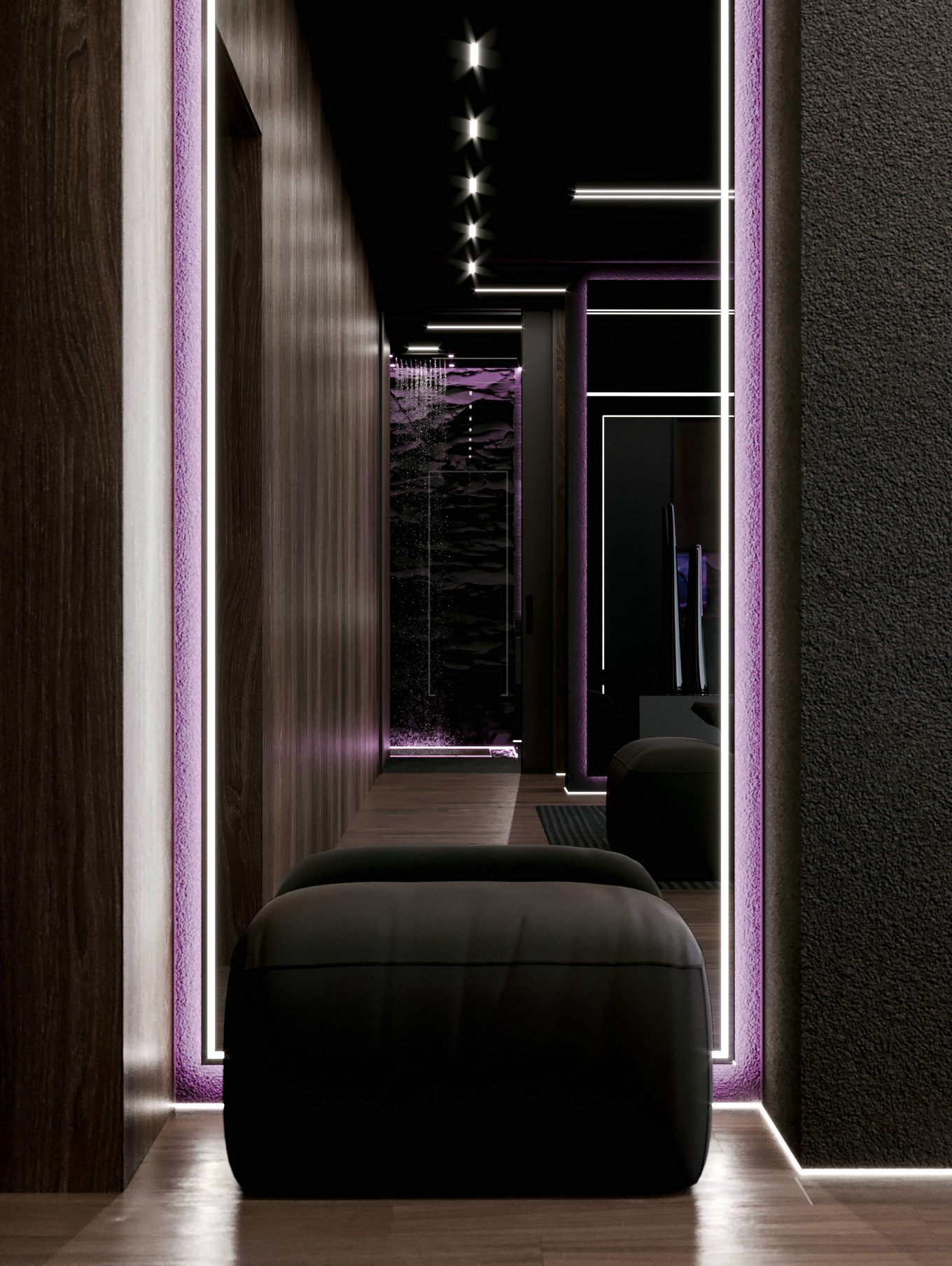 高级黑+浪漫紫色系灯光-3