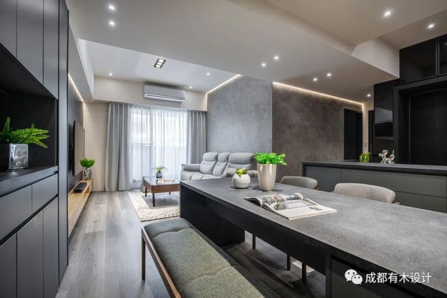 灰调工业风纹理感居所丨淳品-26