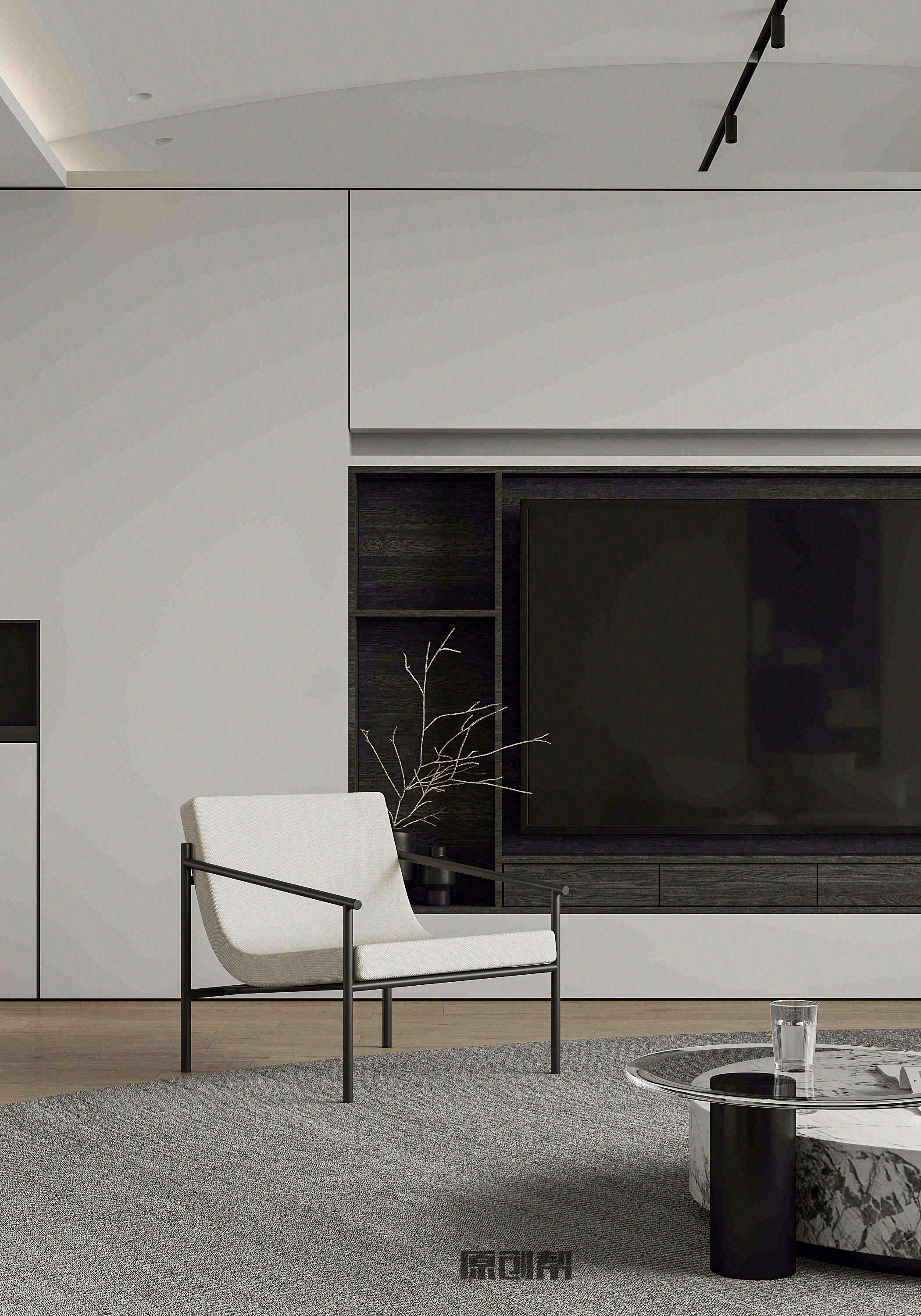 不落俗套的黑白灰空间设计-3