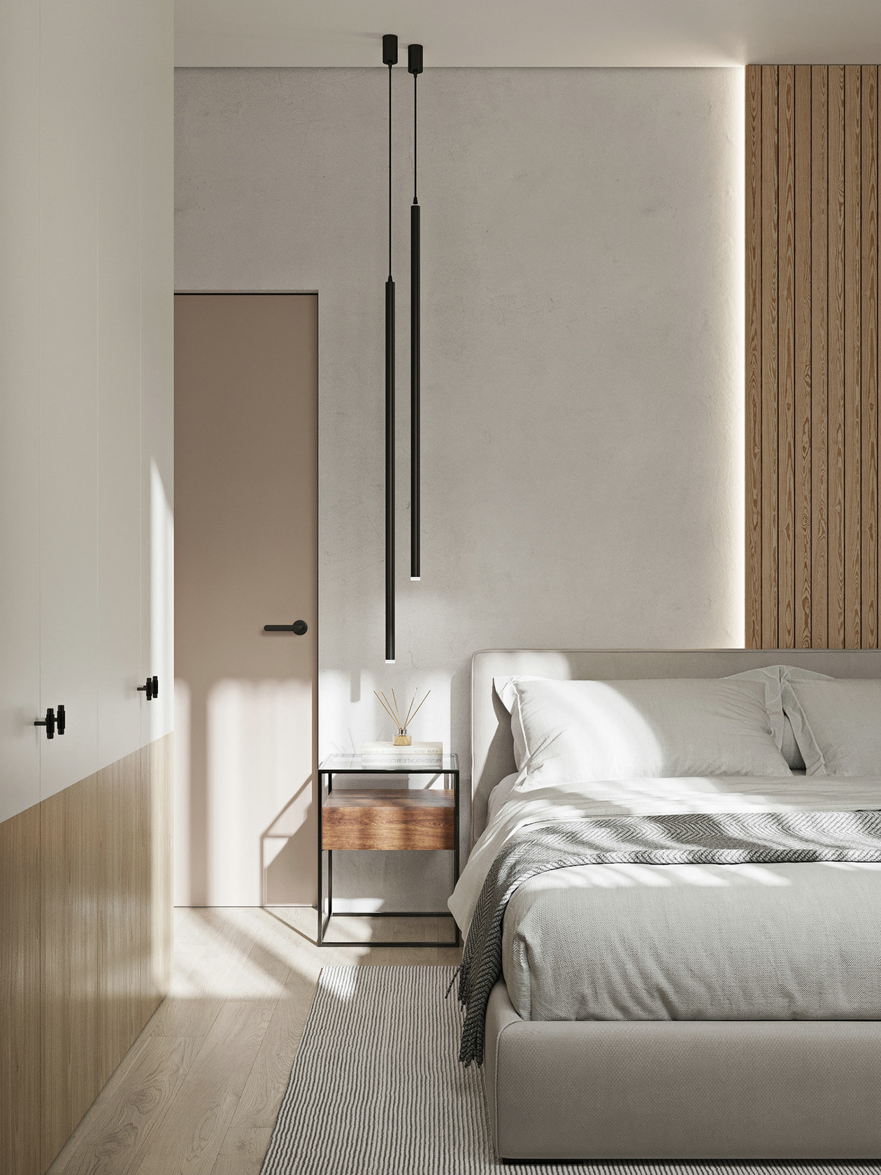 原木搭配活力橙,打造舒适空间感-11