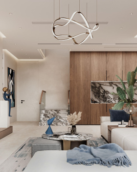 Elegant Modern Living Room（优雅现代客厅）