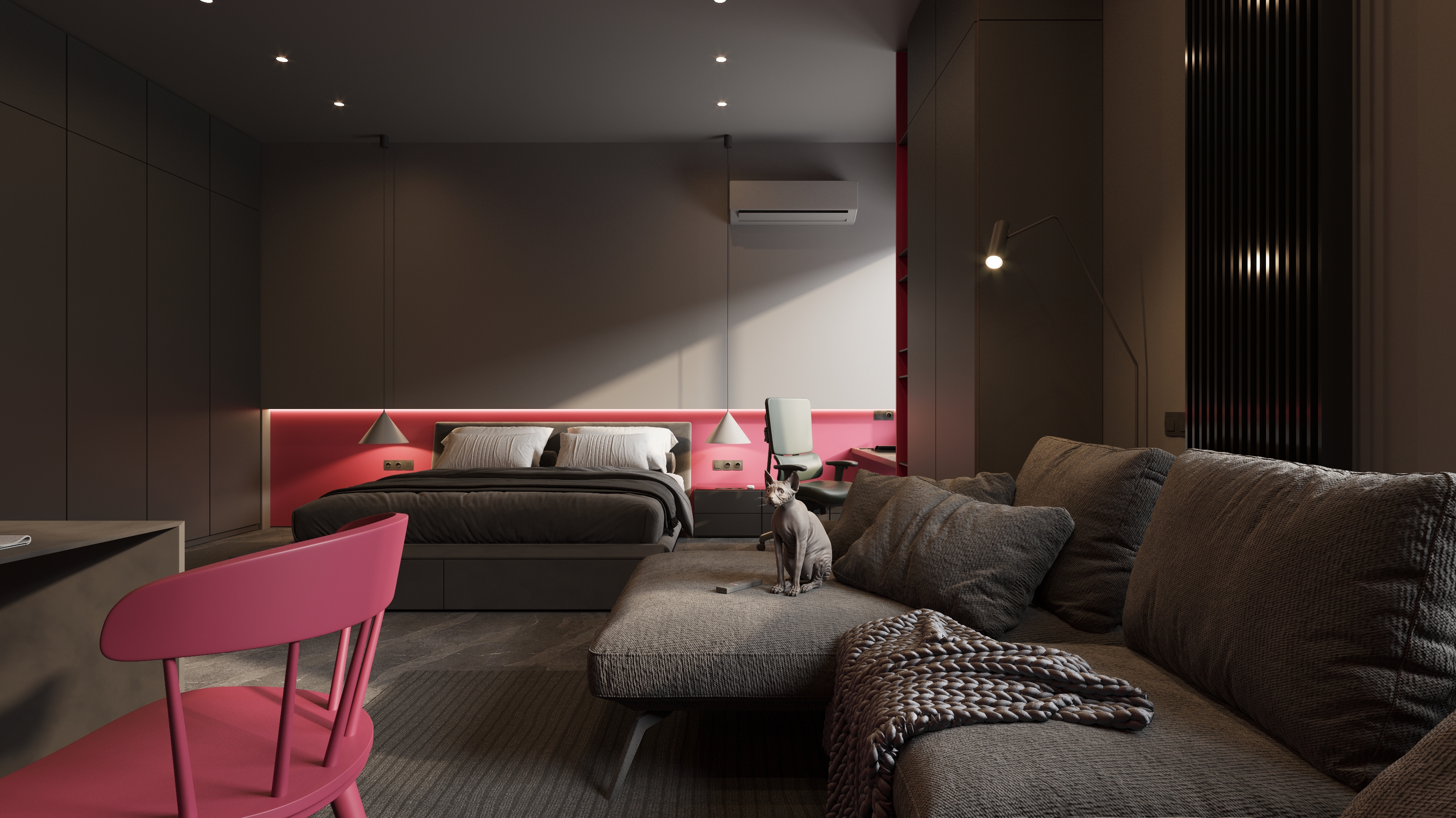 Apartment project RC One House 48. 30 m² #Squid Game-2