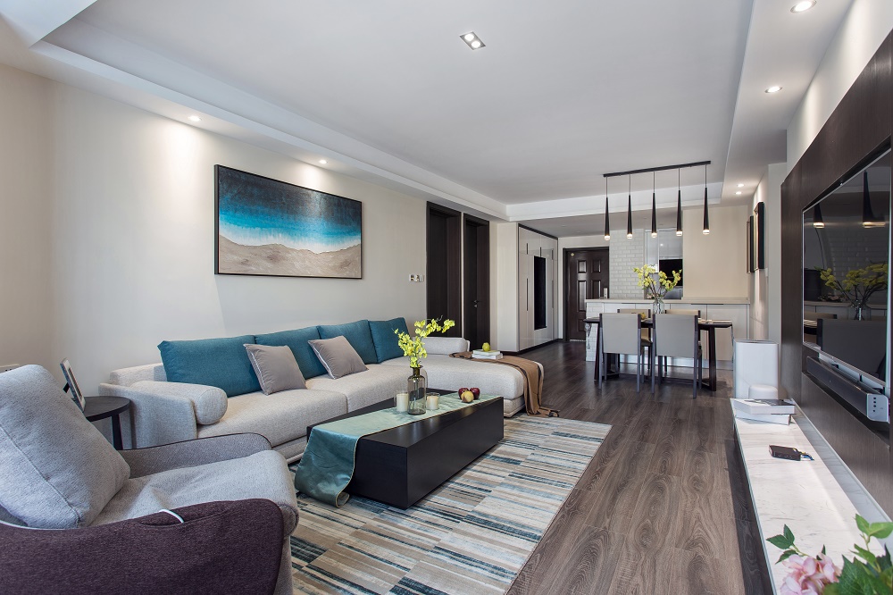 113㎡现代风格住宅  欢乐佳园装饰-2