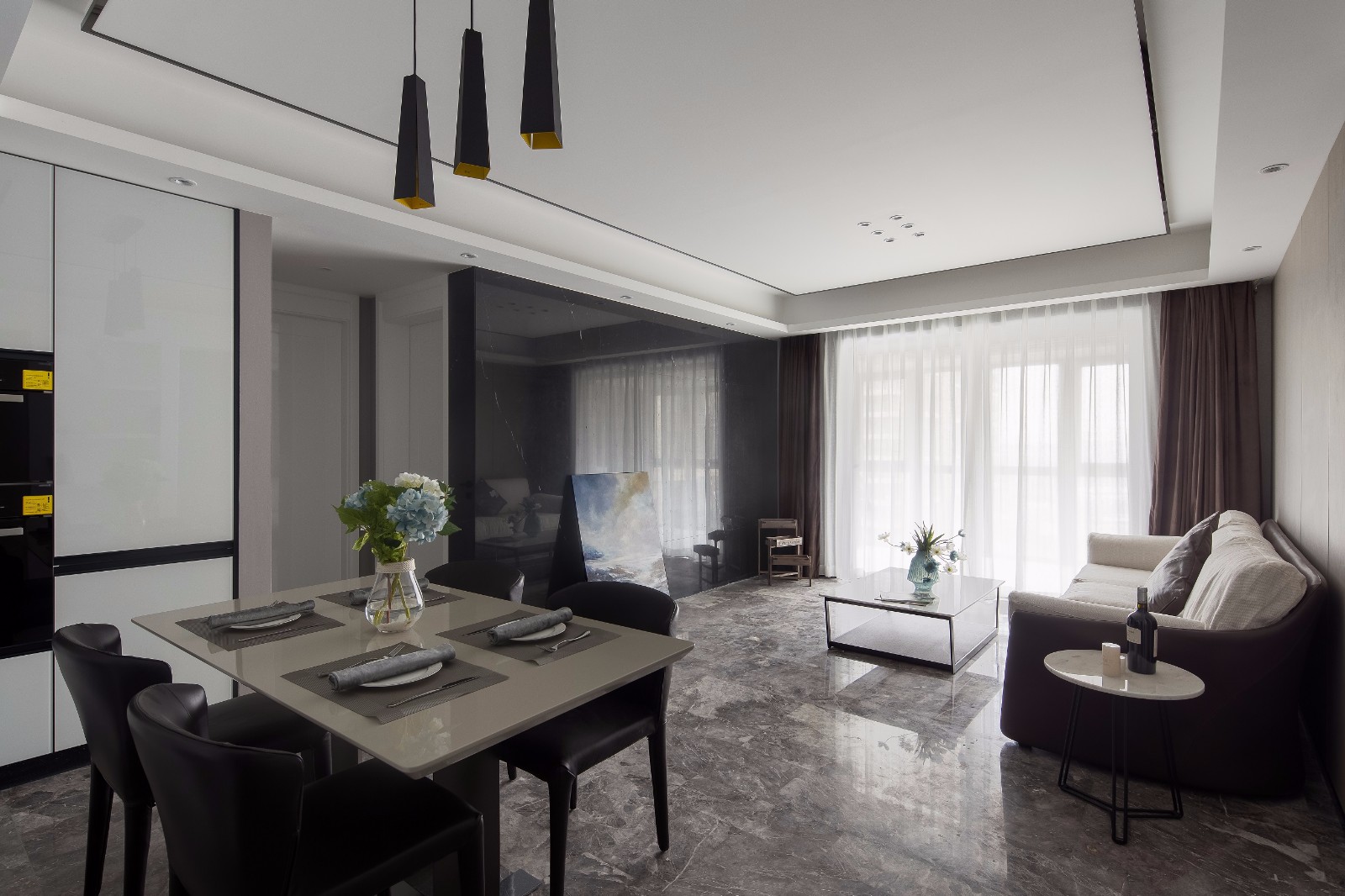 现代简约风格住宅——肌理  W_STUDIO-3