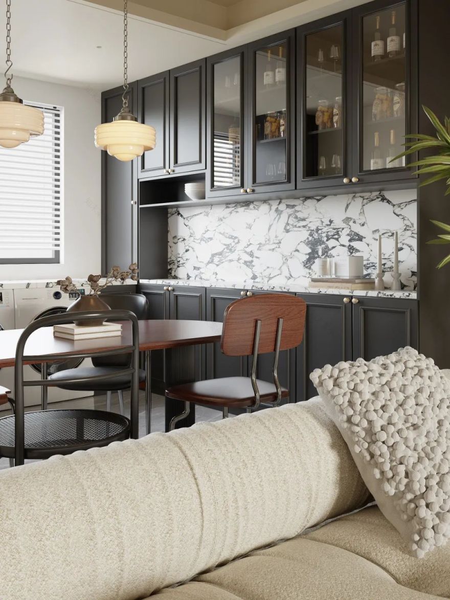 新作速递 | 半开放式书房+私人影院,打造125㎡宅家舒适生活-33