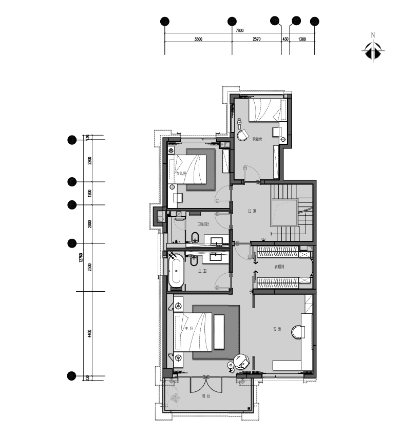 国瑞熙墅叠拼样板间-47