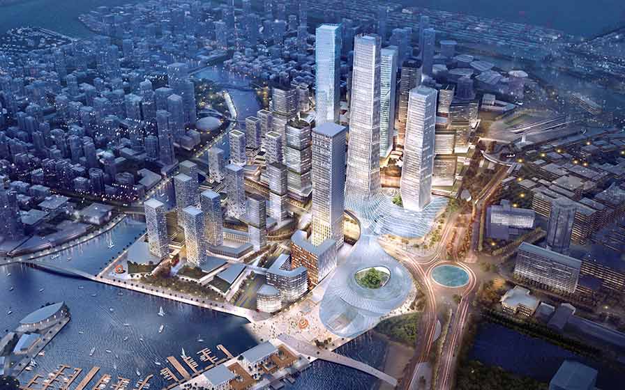 コロンボ・ポートシティの新金融センター | 都市計画・マスタープラン | Projects | NIKKEN SEKKEI LTD-0