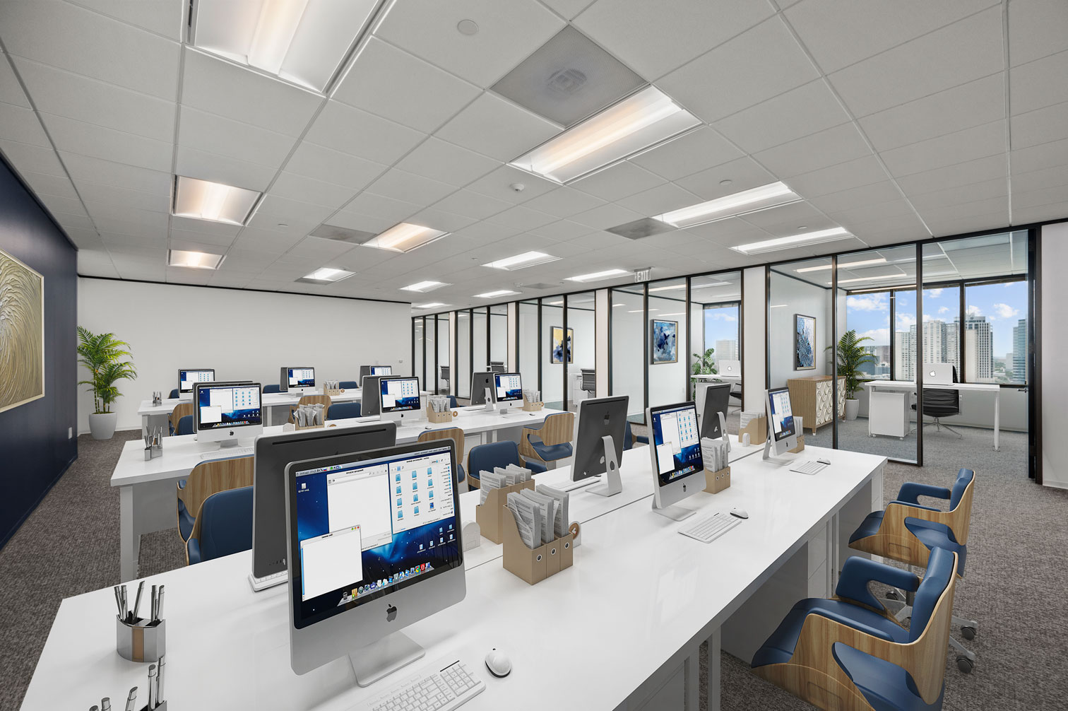 Three Riverway Spec Suite 办公空间设计丨Goree Architects-9