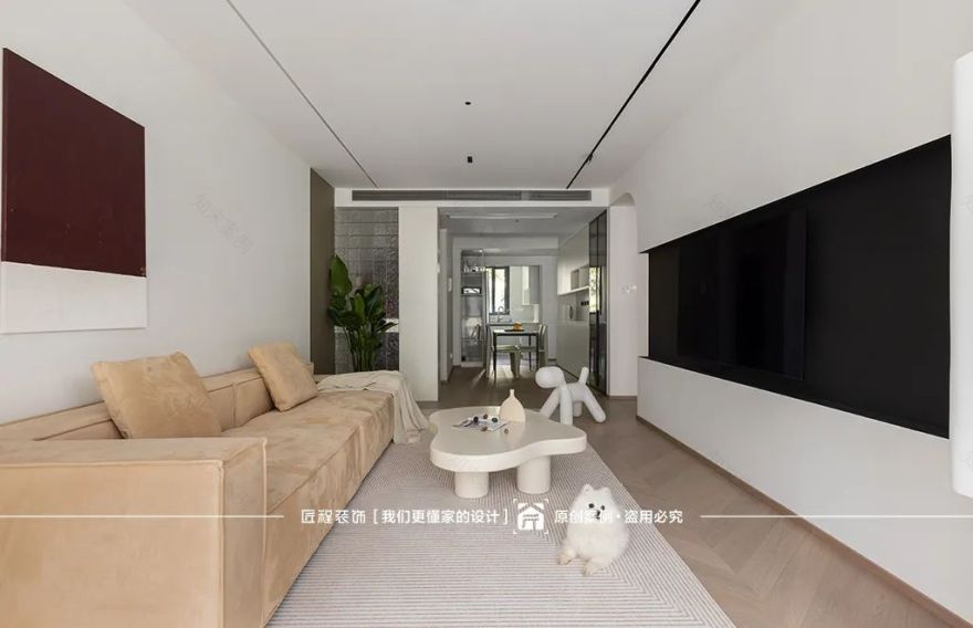 素·静 · 90㎡现代极简风格的诗意生活丨匠程装饰-19