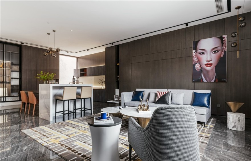 轻奢现代演绎,第五宅空间设计打造精致生活空间-16