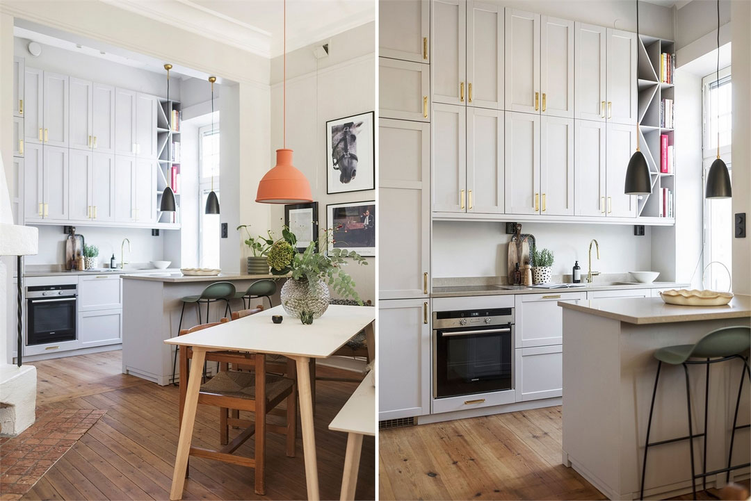 斯德哥尔摩公寓 | 厨房里的儿童房,独特的设计亮点-10