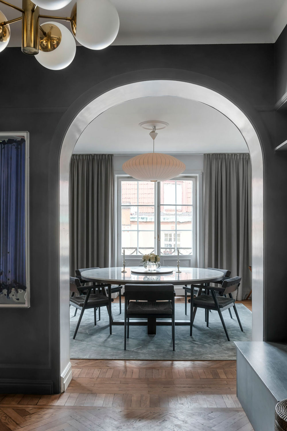 瑞典斯德哥尔摩优雅艺术公寓设计-2