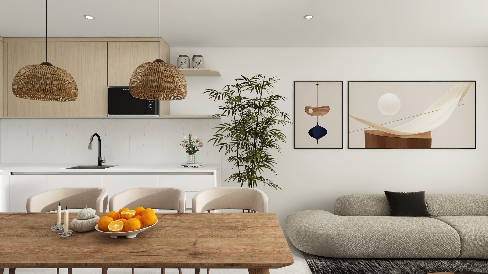 Green Moon Project. Kitchen Design. Type 03-6