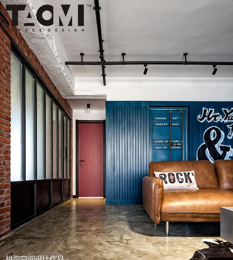 桃弥设计 | 工业风平层住宅,灵活布局与复古元素完美融合-24