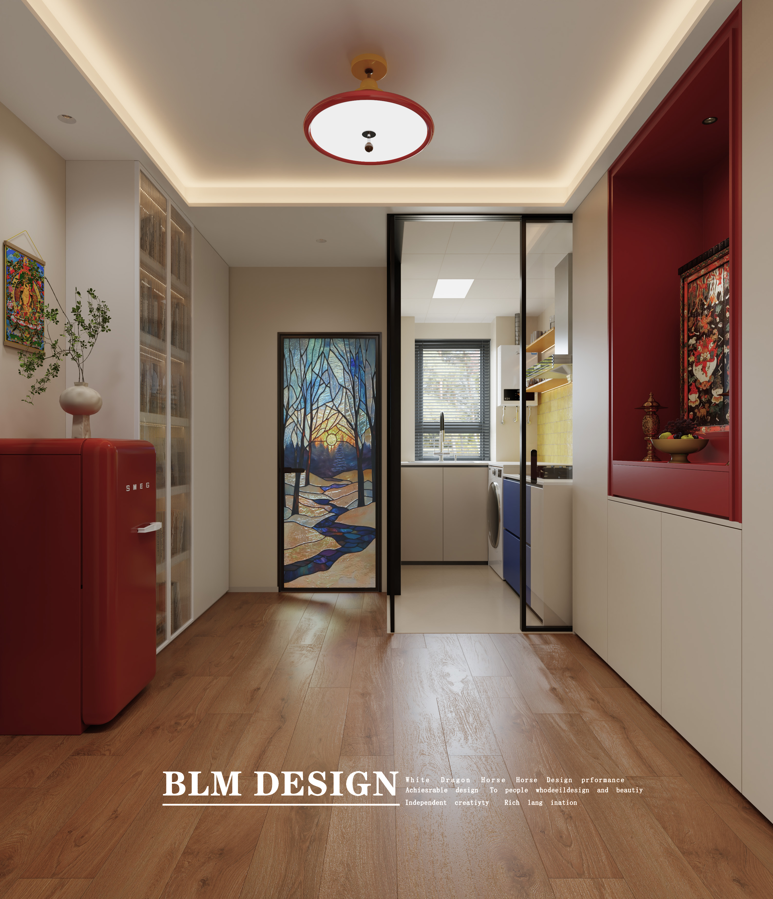 中古设计案例分享丨白龙马效果图-1