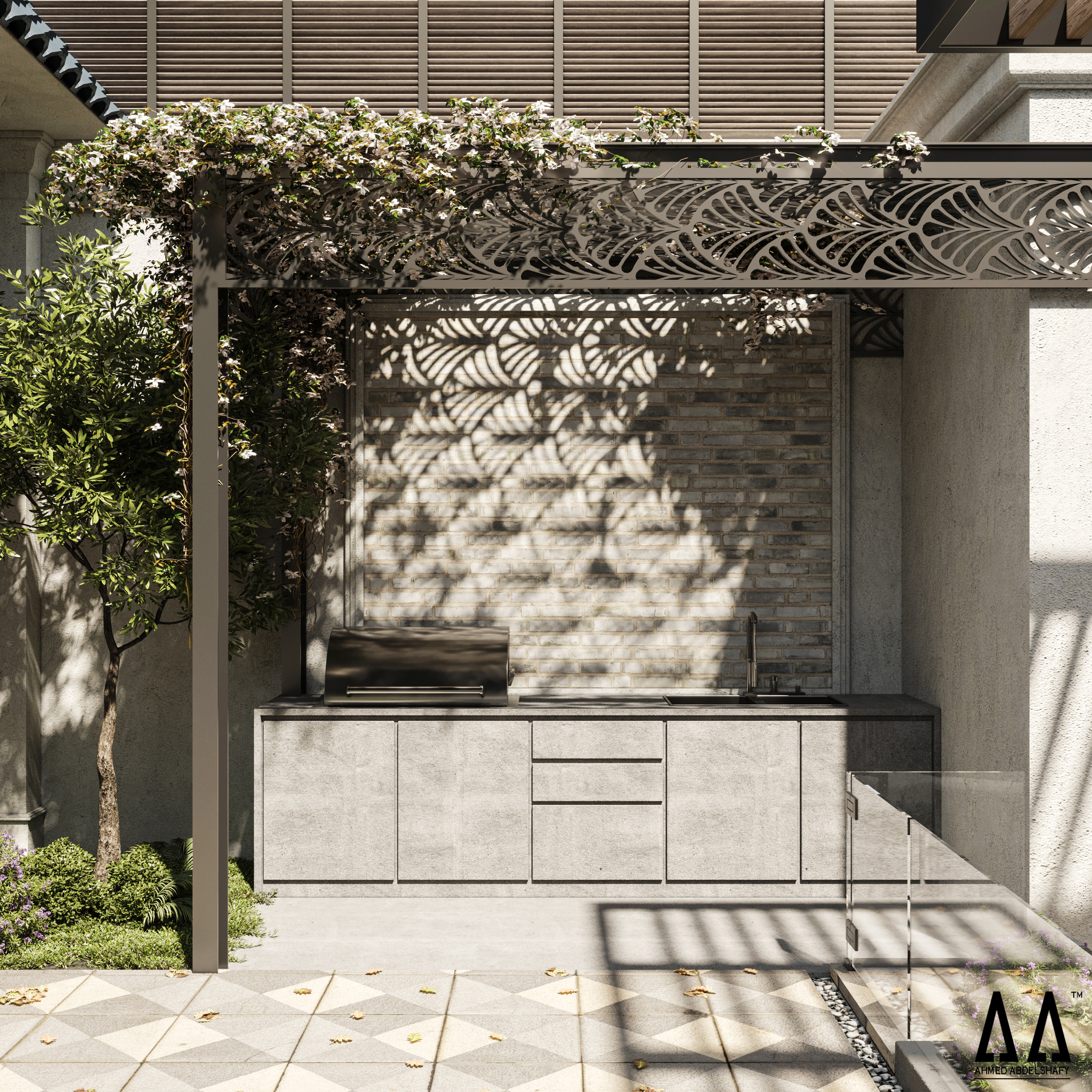 古典别墅景观设计-18