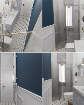 BLUE BATHROOM