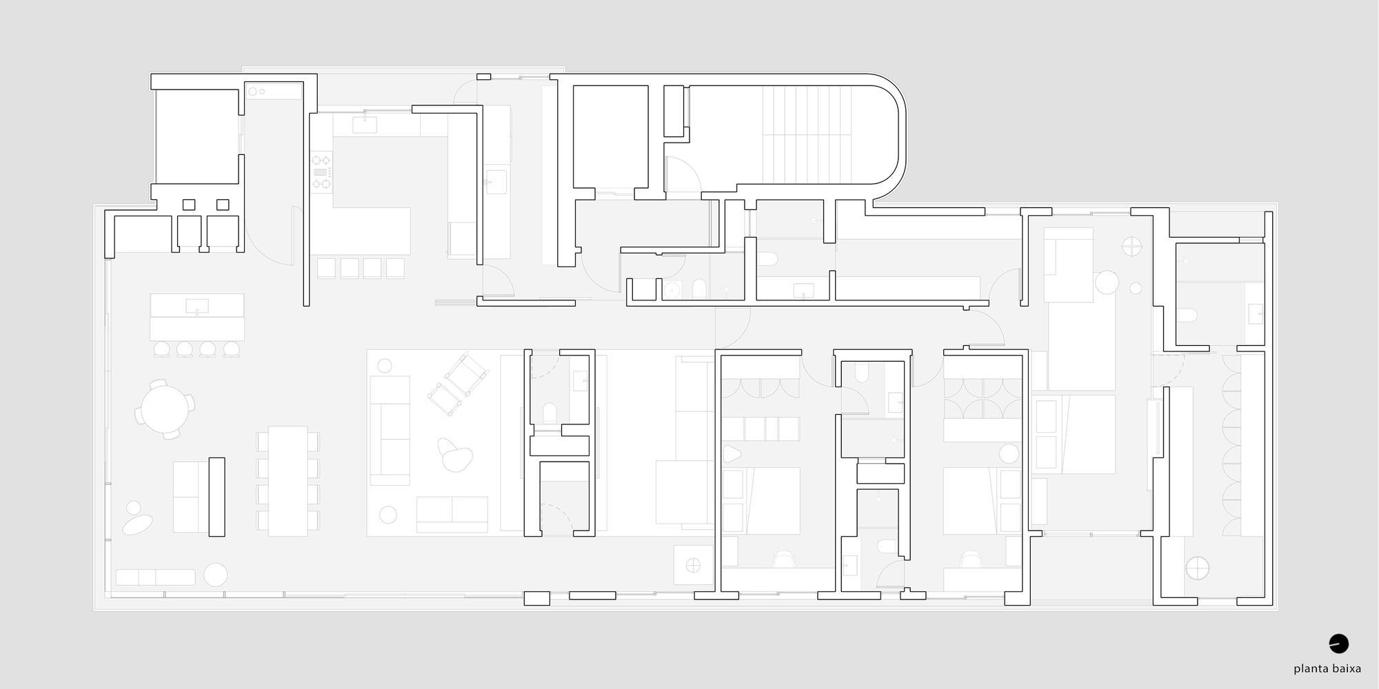 巴西极简主义之VA公寓样板房(2020)(Michel Macedo Arquitetos)设计-33