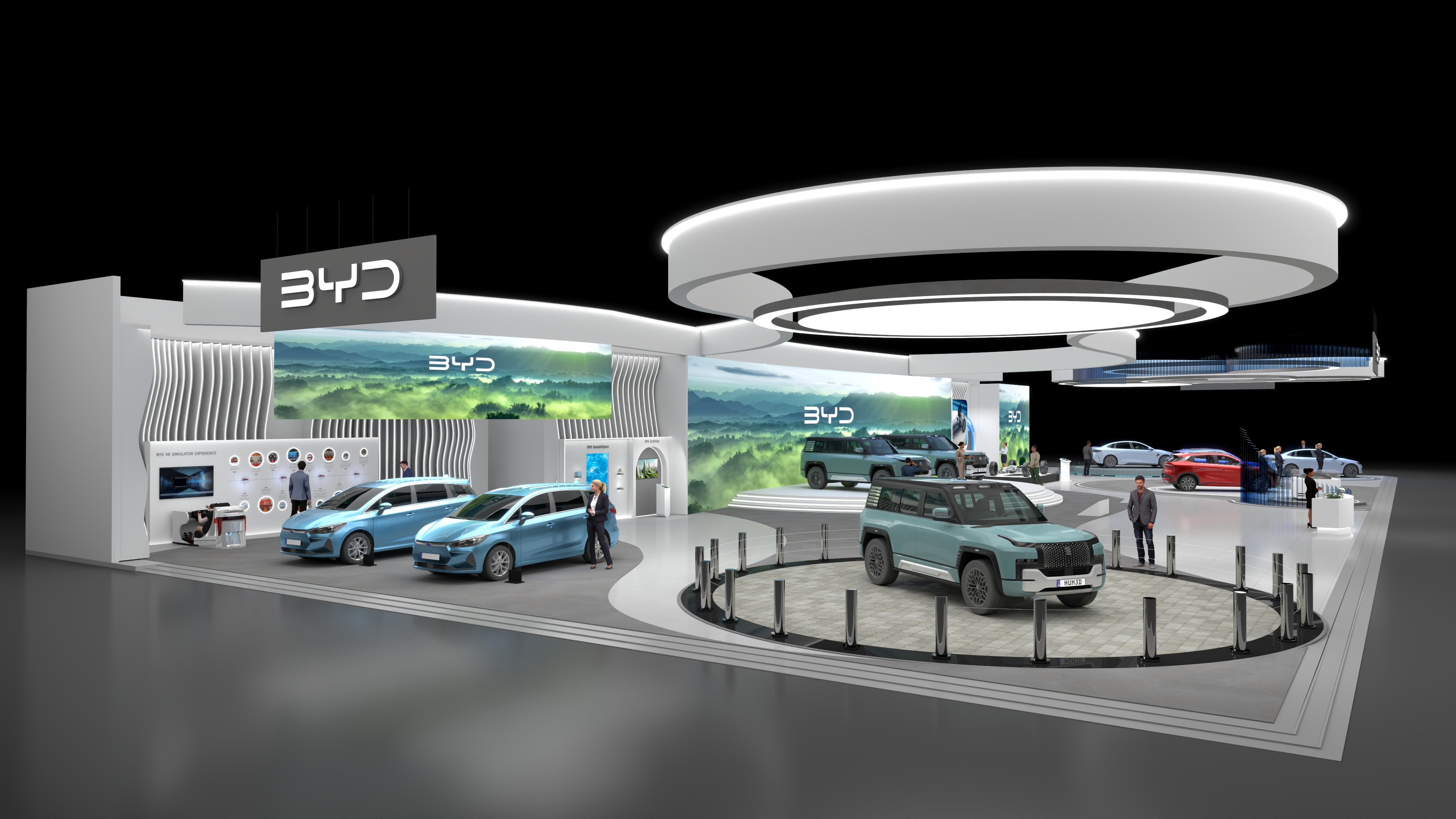 汽车展厅 BYD Stall Design (Auto Expo)-8
