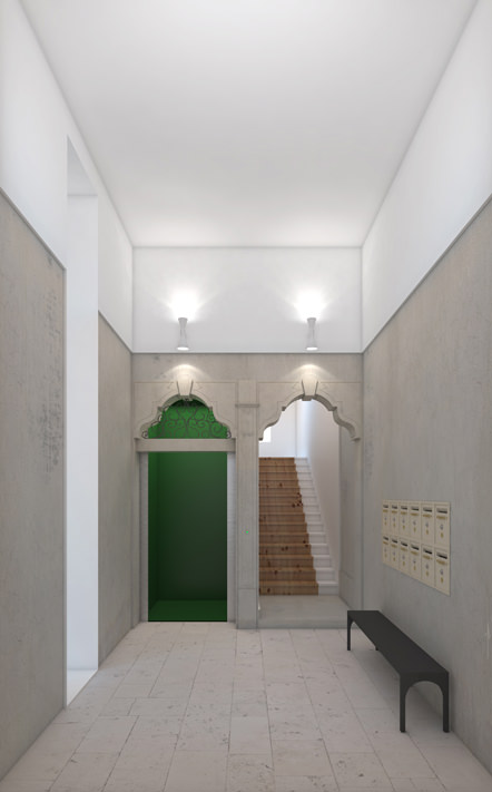 面包店旁的公寓式酒店丨葡萄牙里斯本丨Aurora Arquitectos-3