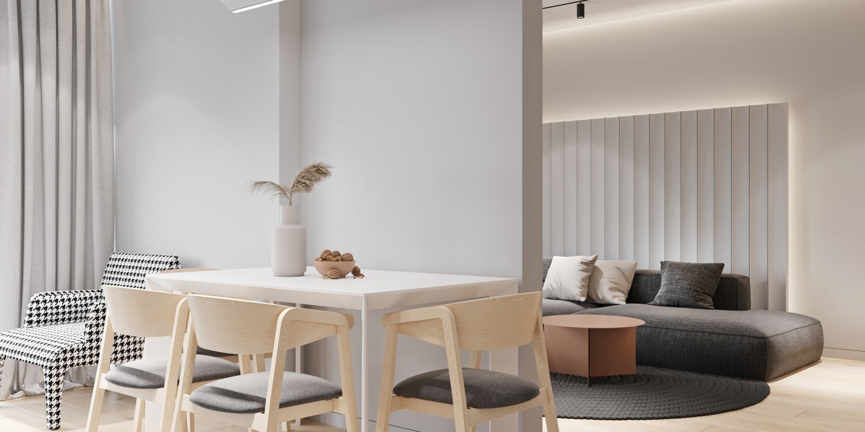 65平 简约白色系空间设计！-6