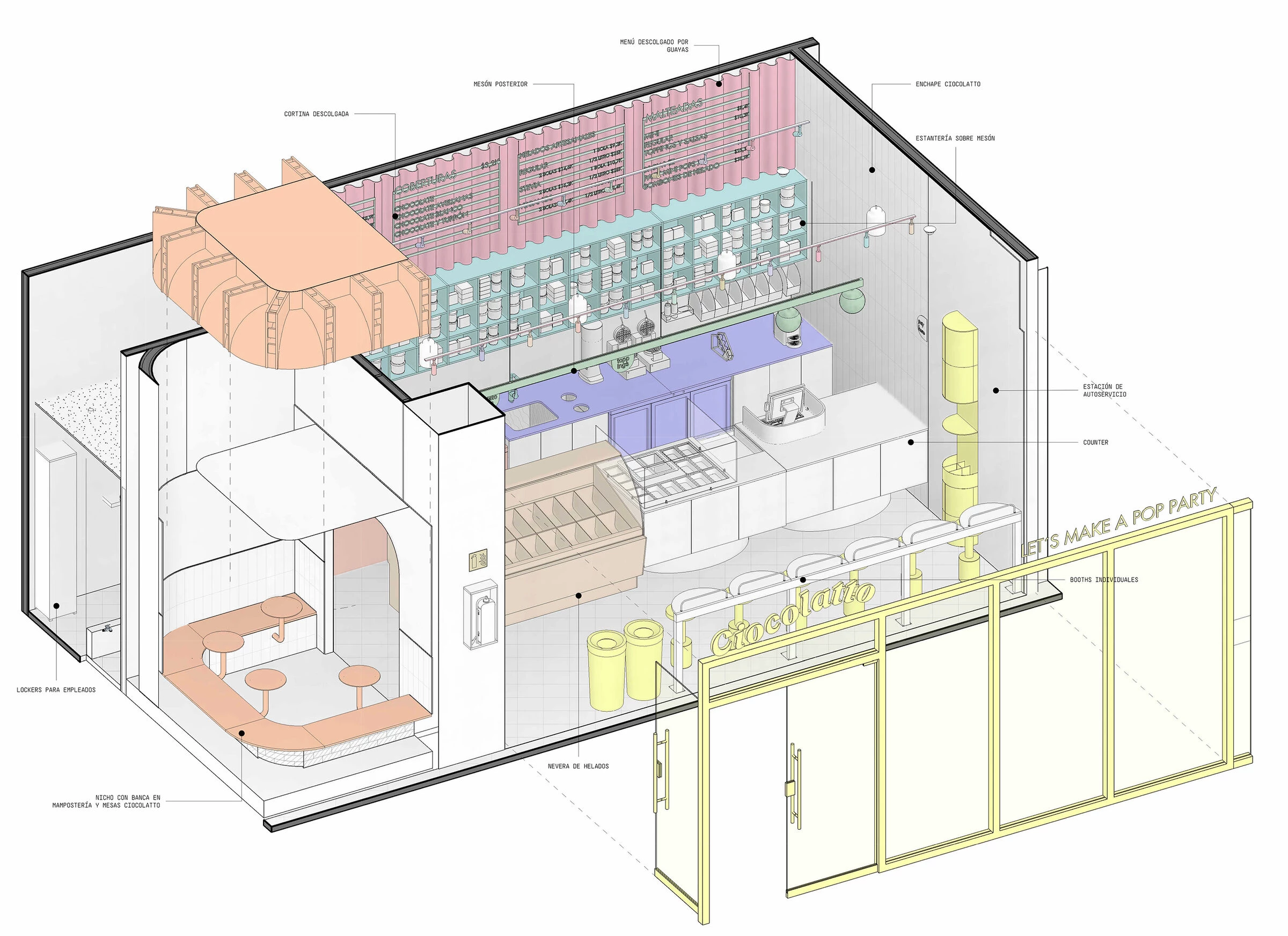 CIOCOLATTO Plaza del Parque 冰淇淋店丨哥伦比亚丨Estudio Chávarro-51