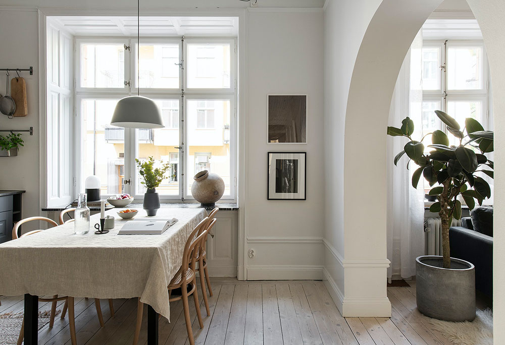 瑞典温馨女性公寓，弧形设计成亮点-13