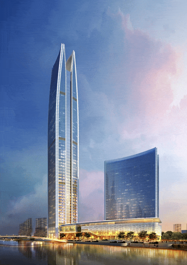 超高层 | 温岭新地标即将诞生,300米云端酒店以山水为幕,重塑城市天际线!-0