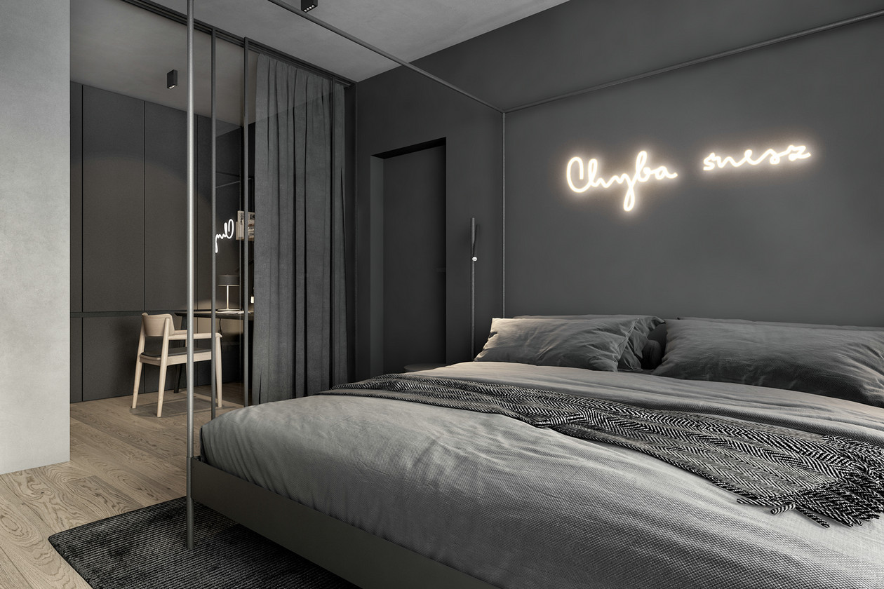 高级黑色系公寓设计-8