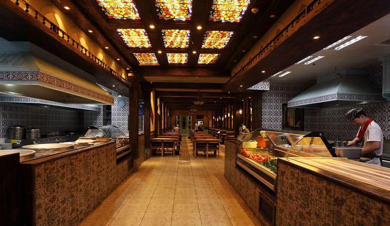 新疆乌鲁木齐万达广场巴巴汗餐饮空间设计-17