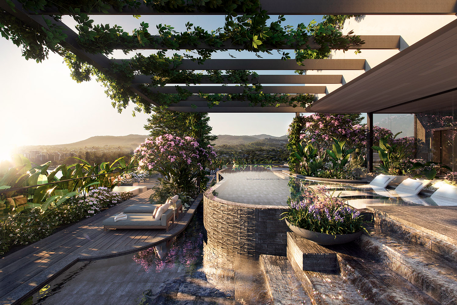 澳大利亚曲线公寓设计，自然融入城市生活-45