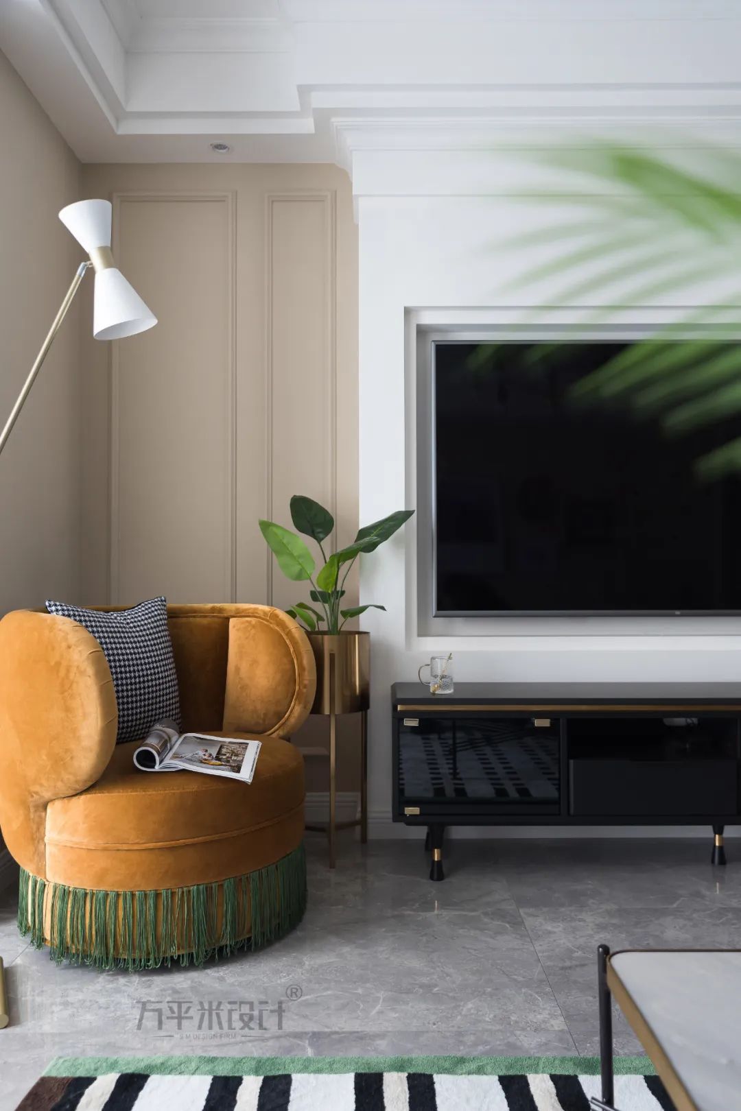 轻美式混搭,粉色温馨的新家设计-51