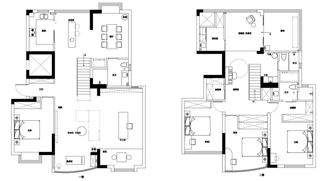 动静之间 · 现代简约顶复空间的多功能设计丨李宝红-6