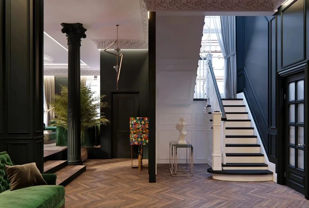 欧式别墅室内设计丨俄罗斯莫斯科-51