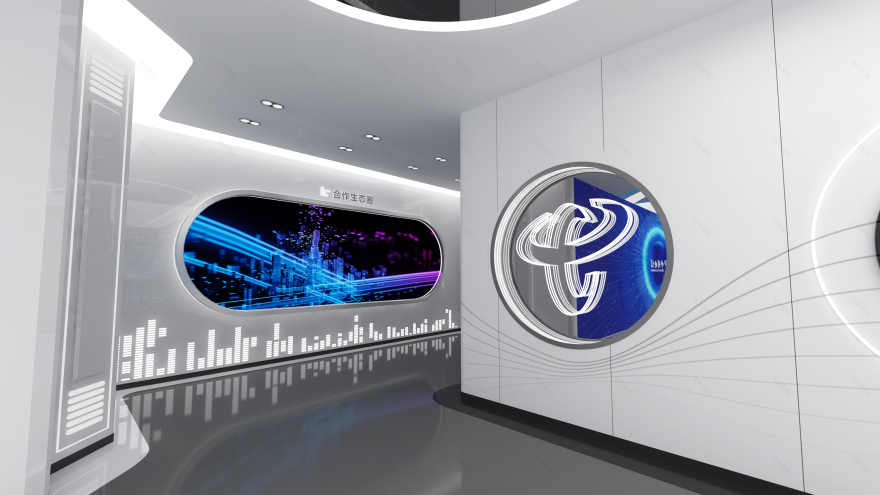 中国电信京津冀大数据产业园算力调度指挥中心展厅-21