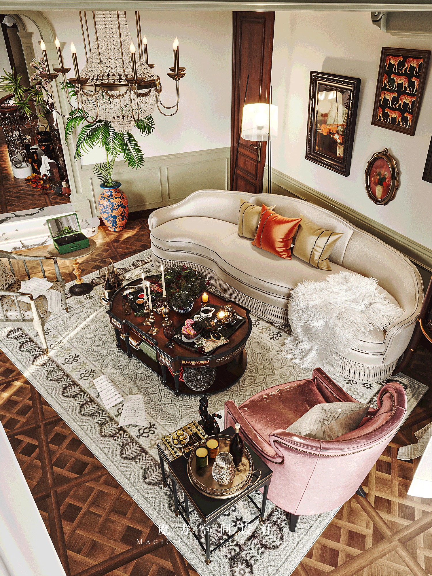 山东•美式复古住宅设计项目丨中国山东丨魔方空间设计-12