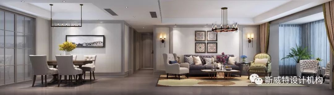 万达 One | 杨凯设计师的美式现代平层空间-69