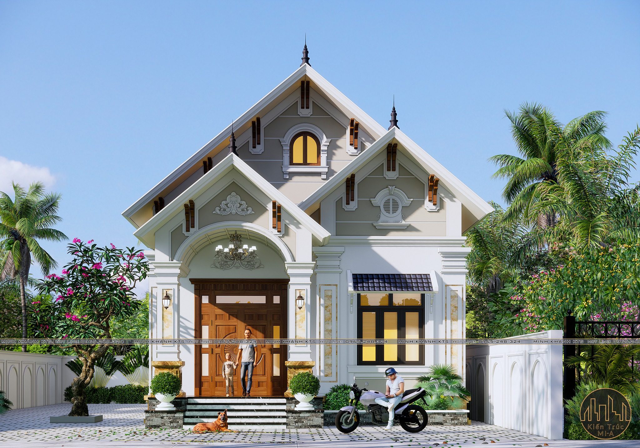 免费的SketchUp房屋外部模型丨Le Minh Khanh-1