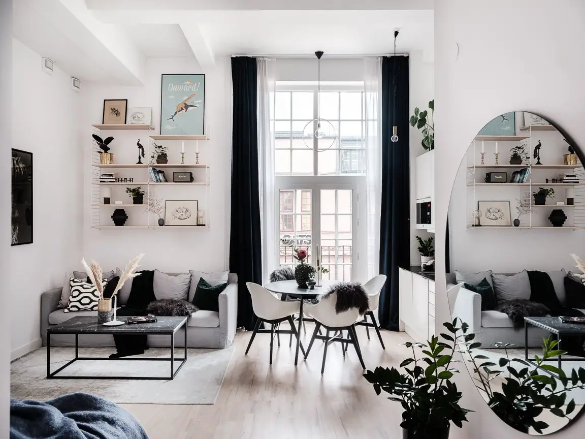 38m²小公寓巧妙设计，步入式衣橱成亮点-1