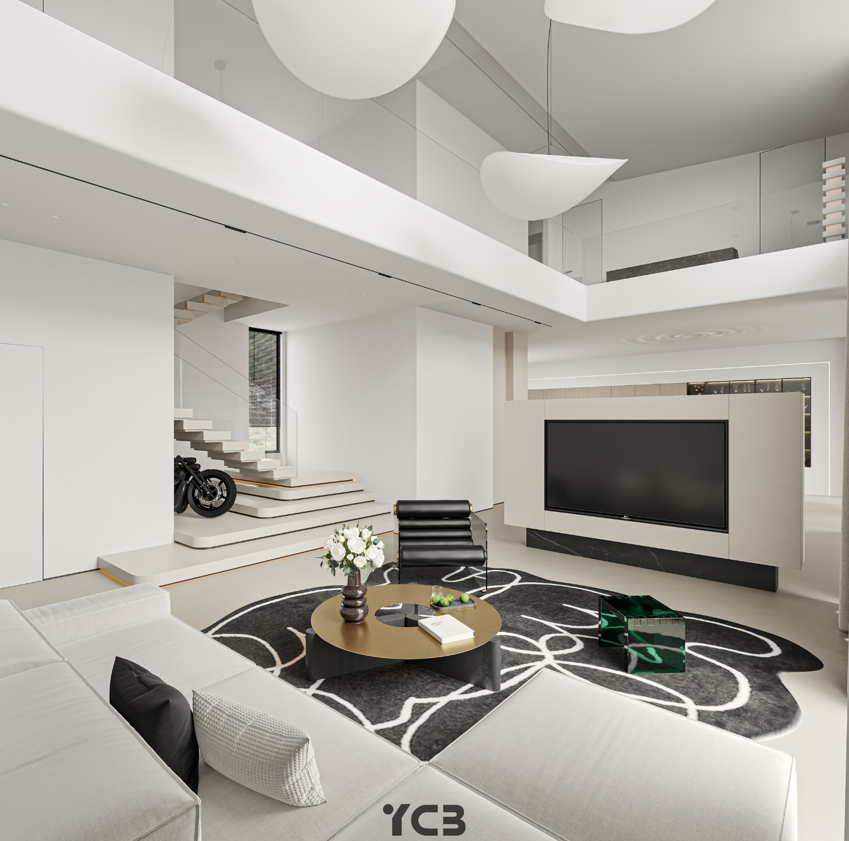 高级极简别墅丨尚层国际设计邱志标-7