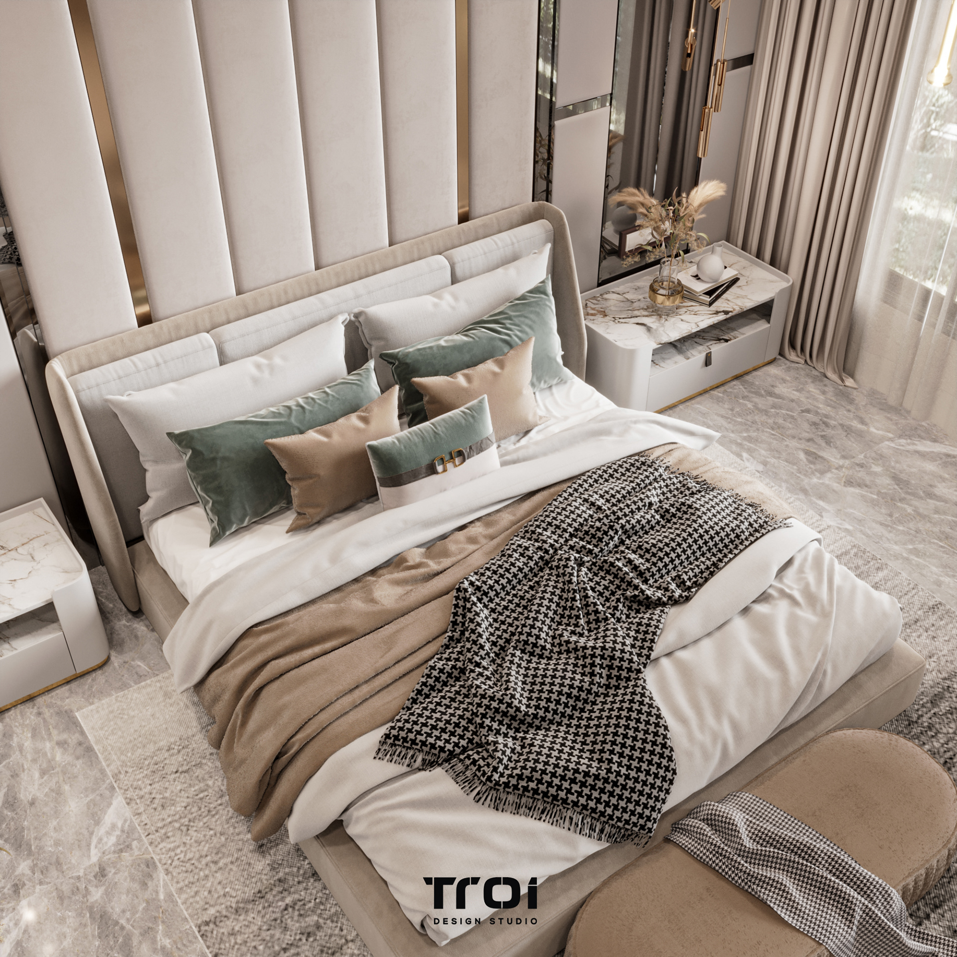 主卧室丨Troi Design Studio-18